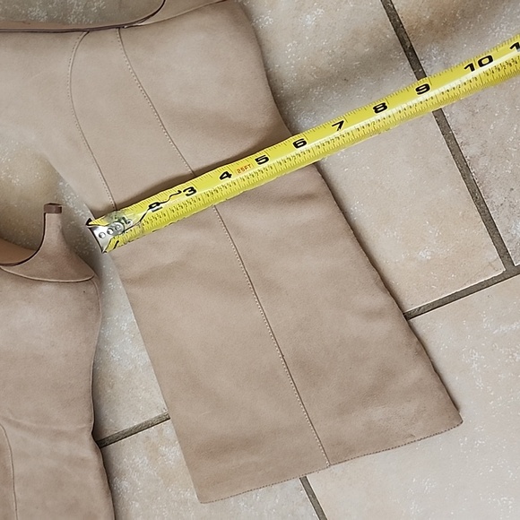 New J. Crew Tan Heeled Boots Wide Shaft Size 7.5 - Picture 5 of 13